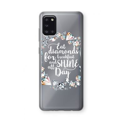 Diamonds: Samsung Galaxy A31 Transparant Hoesje