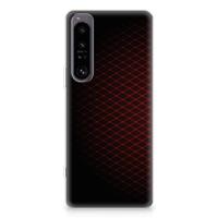 Sony Xperia 1 IV | TPU bumper | Geruit Rood