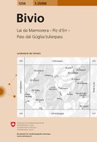 Wandelkaart - Topografische kaart 1256 Bivio | Swisstopo - thumbnail