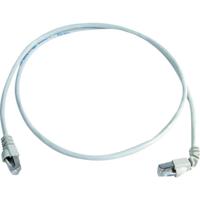 Telegärtner 100008023 RJ45 Netwerkkabel, patchkabel CAT 6A S/FTP 1.00 m Wit Vlambestendig, Halogeenvrij 1 stuk(s)