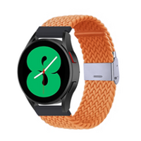 Braided nylon bandje - Oranje - Samsung Galaxy Watch 3 - 45mm - thumbnail