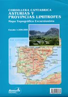 Wegenkaart - landkaart Cordillera Cantabrica - Asturias y provincias limitrofes | Adrados Ediciones