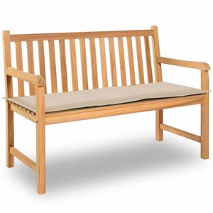 VidaXL Tuinbankkussen 120x50x3 cm oxford stof crèmekleurig