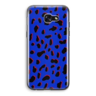 Blue Leopard: Samsung Galaxy A5 (2017) Transparant Hoesje