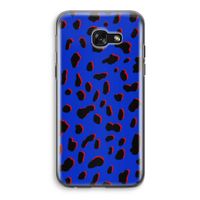 Blue Leopard: Samsung Galaxy A5 (2017) Transparant Hoesje