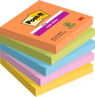 Memoblok post-it 654 super sticky 76x76mm boost | 12 stuks
