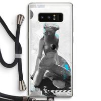 I will not feel a thing: Samsung Galaxy Note 8 Transparant Hoesje met koord