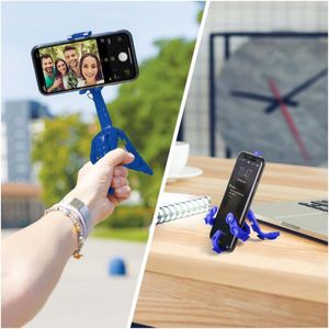 Celly Squiddy tripod Smartphone-/actiecamera 6 poot/poten Blauw