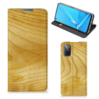 OPPO A52 | A72 Book Wallet Case Licht Hout