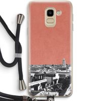 Marrakech Skyline : Samsung Galaxy J6 (2018) Transparant Hoesje met koord