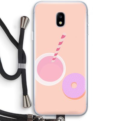 Donut: Samsung Galaxy J3 (2017) Transparant Hoesje met koord