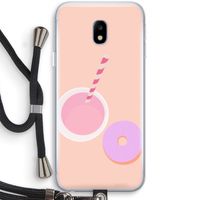 Donut: Samsung Galaxy J3 (2017) Transparant Hoesje met koord