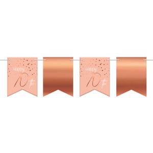Vlaggenlijn 70 Jaar Roze/Roségoud - 6 Meter