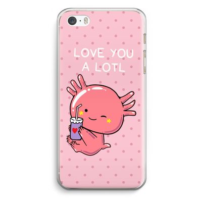 Love You A Lotl: iPhone 5 / 5S / SE Transparant Hoesje