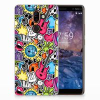 Nokia 7 Plus Silicone Back Cover Punk Rock