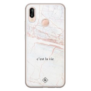 Huawei P20 Lite siliconen telefoonhoesje - C'est la vie