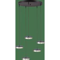 Masterlight 5-lichts hanglampImperia Ø 50cm zwart nikkel - 2042-05-81-02-50-5