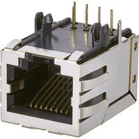EDAC A00-108-220-450 Modulaire inbouwbus, 1 poort, Bus, inbouw verticaal Aantal polen: 8P8C Zwart 1 stuk(s) - thumbnail