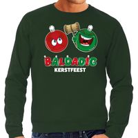 Foute Kersttrui/sweater voor heren - baldadig kerstfeest - groen - brutaal/ontdeugend