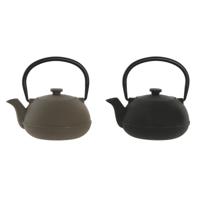 Theepot Home ESPRIT Zwart Beige Roestvrij staal Ijzer 300 ml (2 Stuks)