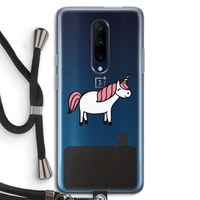 Eenhoorn: OnePlus 7 Pro Transparant Hoesje met koord