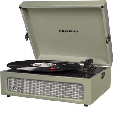 Crosley Voyager Portable Retro Platenspeler - Sage BLUETOOTH IN (B-STOCK)