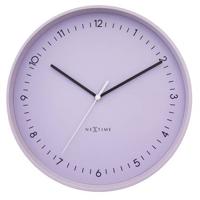 Wandklok 40cm - Stil - Lavendel - Metaal - NeXtime &apos;Berlin L&apos;