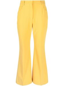 Stella McCartney pantalon évasé à coupe courte - Jaune