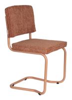 Zuiver Eetkamerstoel 'Ridge' Kink, Bouclé, kleur Terra