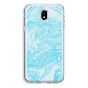 Waterverf blauw: Samsung Galaxy J5 (2017) Transparant Hoesje
