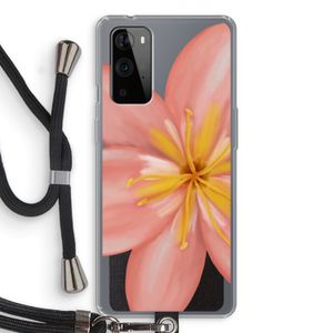 Pink Ellila Flower: OnePlus 9 Pro Transparant Hoesje met koord