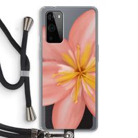 Pink Ellila Flower: OnePlus 9 Pro Transparant Hoesje met koord
