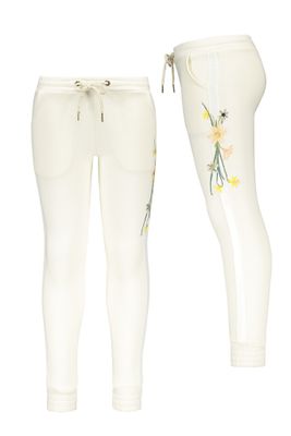 Like Flo Meisjes broek geborduurd - Off white