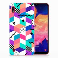Samsung Galaxy A10 | TPU Hoesje | Blokken Kleurrijk
