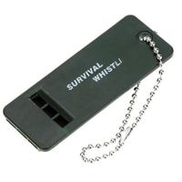 10 STKS Outdoor draagbare multi-audio Survival Whistle (Army Green)