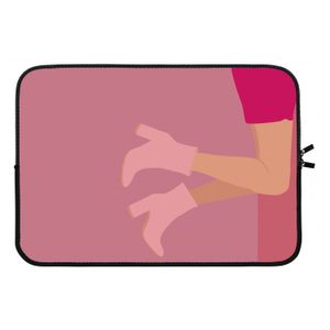 Pink boots: Laptop sleeve 13 inch