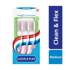 Tandenborstel clean & flex medium