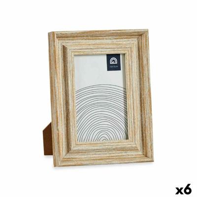 Fotolijsten Kristal Gouden Hout Bruin Plastic (16,2 x 2 x 21 cm) (6 Stuks)