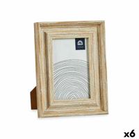 Fotolijsten Kristal Gouden Hout Bruin Plastic (16,2 x 2 x 21 cm) (6 Stuks)
