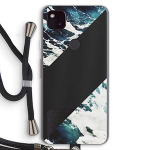 Golven: Pixel 4a 5G Transparant Hoesje met koord
