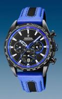 Horlogeband Festina f20351/2 Leder Blauw