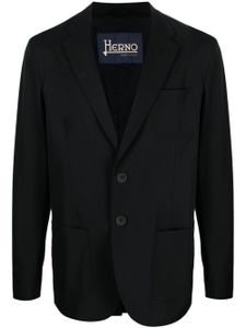 Herno blazer boutonné à revers crantés - Noir