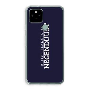 Blijve plakken in Negenduust: Google Pixel 5 Transparant Hoesje