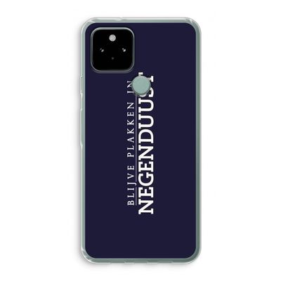 Blijve plakken in Negenduust: Google Pixel 5 Transparant Hoesje