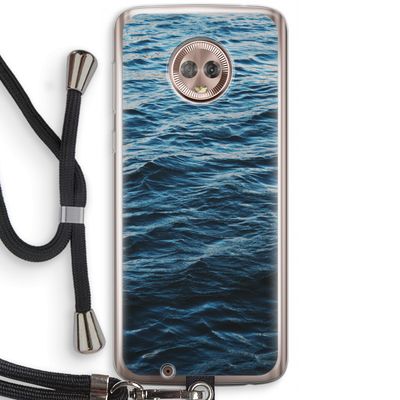 Oceaan: Motorola Moto G6 Transparant Hoesje met koord