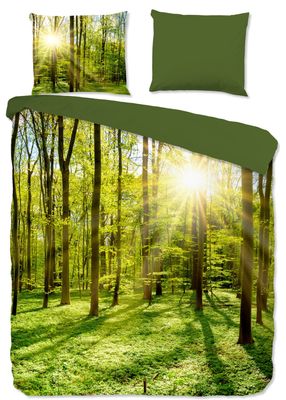Pure Dekbedovertrek Woods-1-persoons (140 x 200/220 cm)