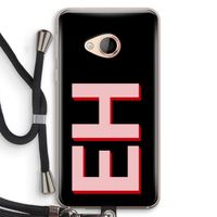 Monogram: HTC U Play Transparant Hoesje met koord