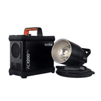 Godox 1200Ws TTL Power Pack Kit AD1200Pro flitser voor fotostudio Zwart
