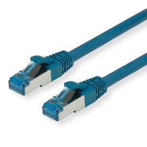 VALUE Patchkabel Kat.6A (Class EA) S/FTP (PiMF), LSOH, blauw, 0,3 m