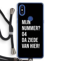Da ziede van hier - Zwart: Xiaomi Mi Mix 3 Transparant Hoesje met koord